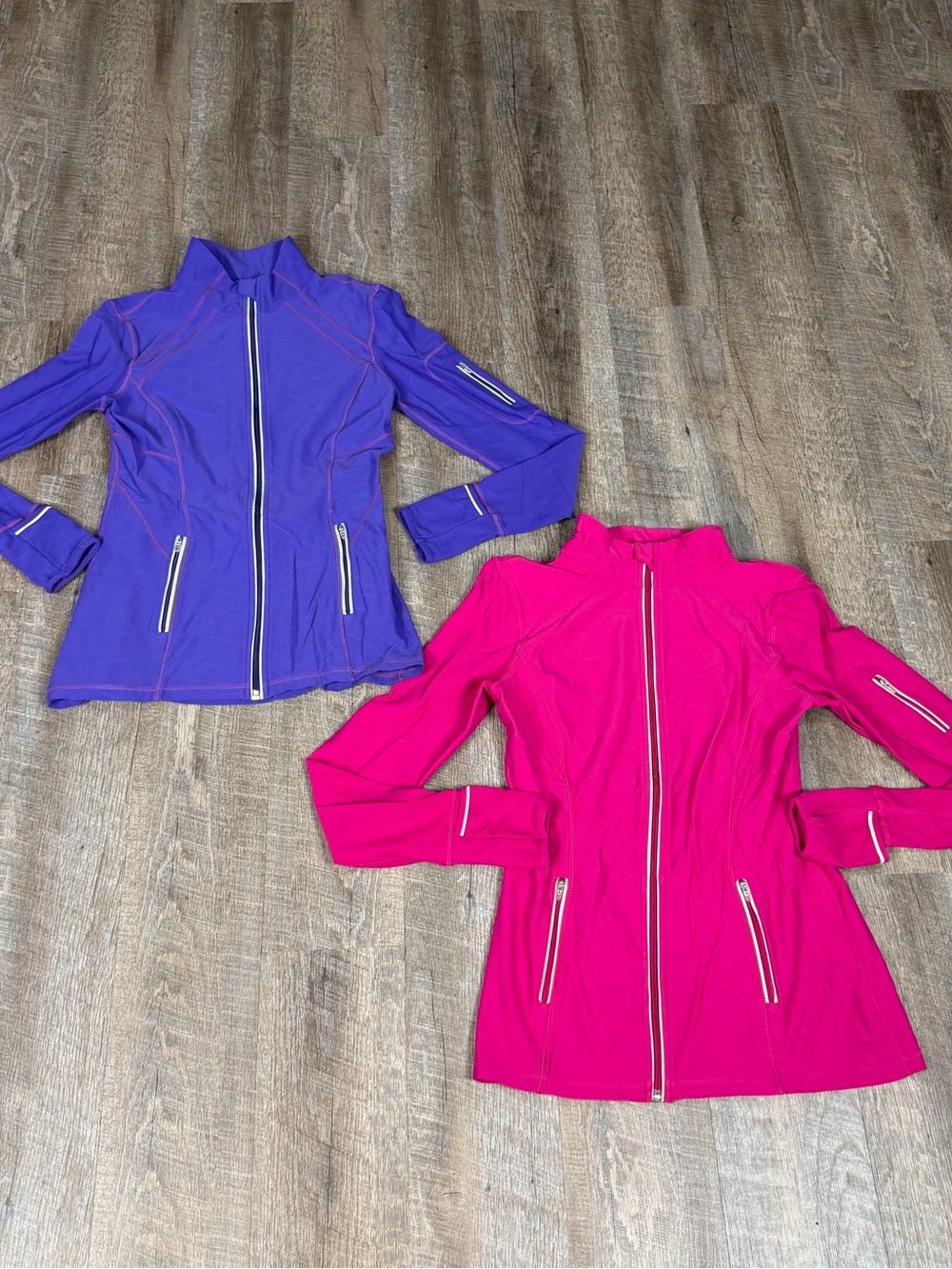 Kirkland Signature Womens Full Zip Track Jacket Lot of 2 Medium Yoga Athletic